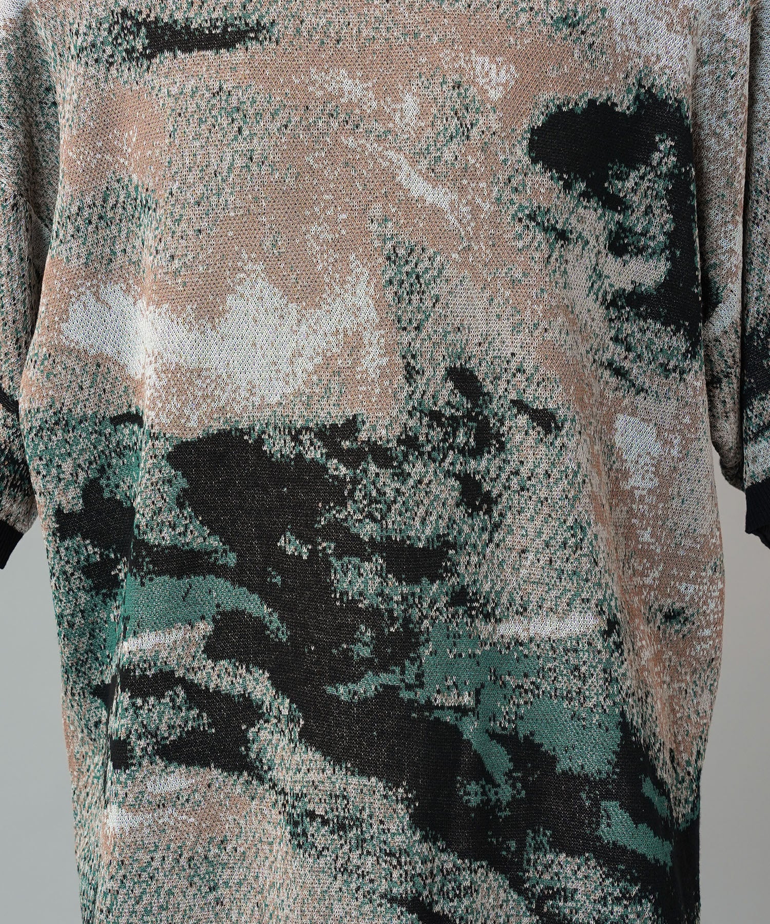 Cotton Bulky Acrylic Blend Prime-Over Gradation Dyeing Knit