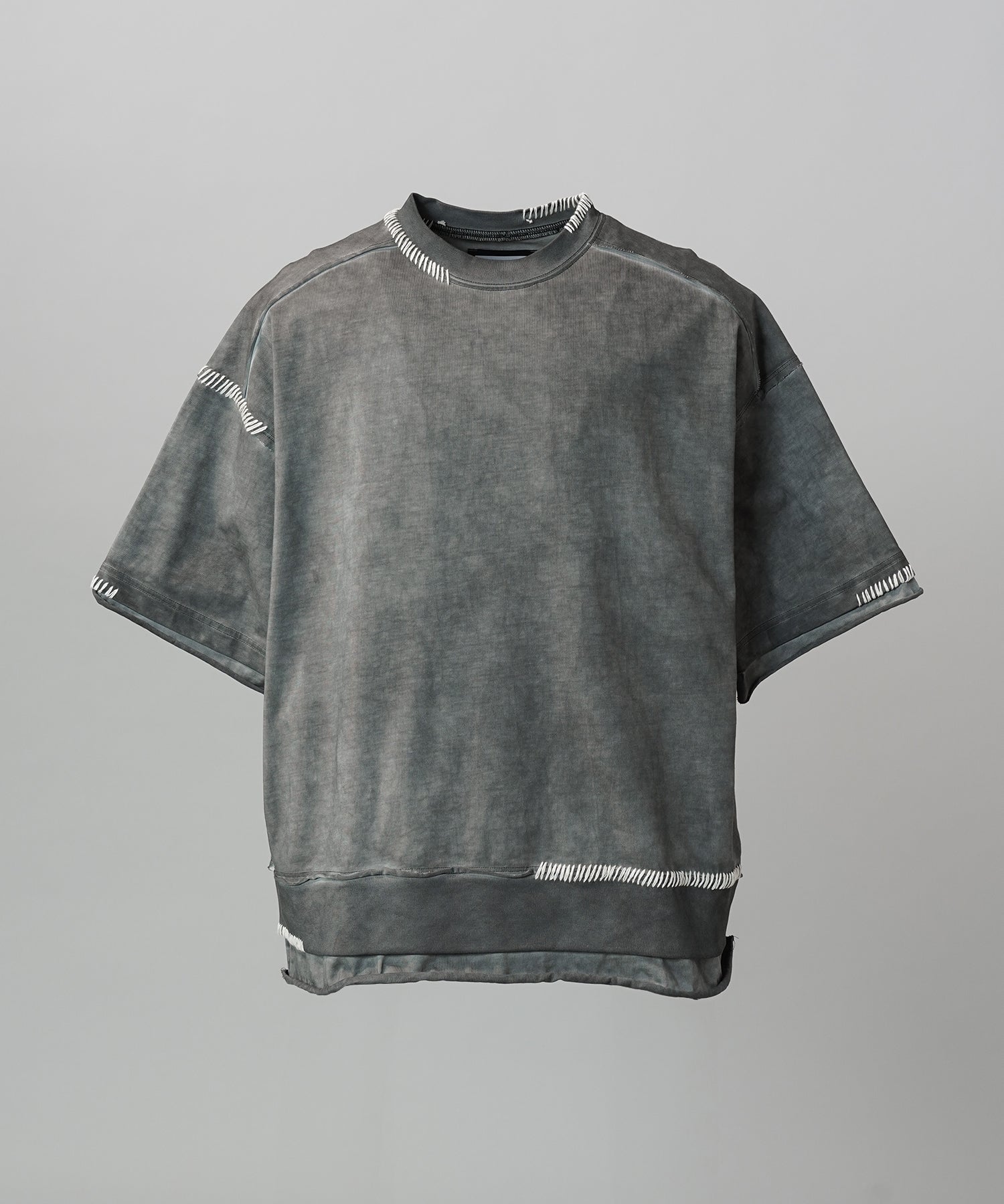 [26SS PRE-ORDER] Over-Dye Embroidery Short-sleeved T-shirt