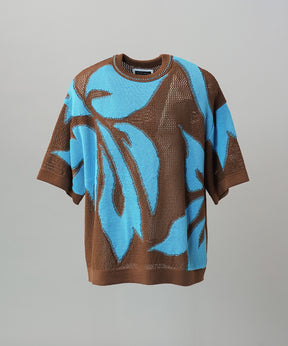 Cotton Bulky Acrylic Blend Prime-Over Gradation Dyeing Knit