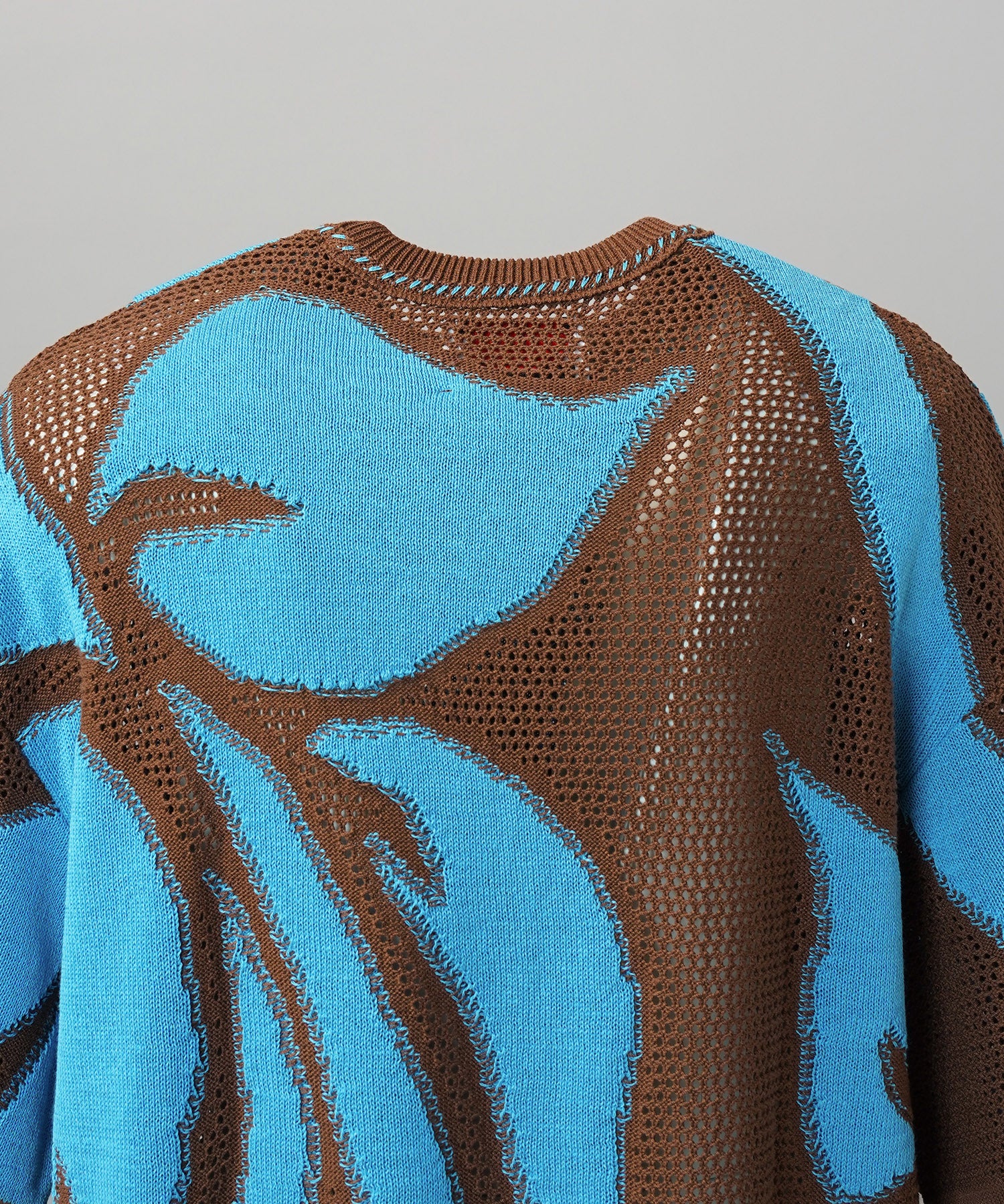 Cotton Bulky Acrylic Blend Prime-Over Gradation Dyeing Knit