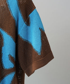 Cotton Bulky Acrylic Blend Prime-Over Gradation Dyeing Knit
