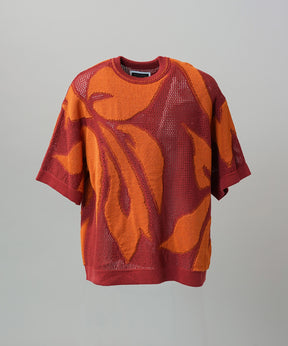 Cotton Bulky Acrylic Blend Prime-Over Gradation Dyeing Knit