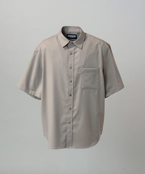 NISHIKAWA KEORI Wool Mix Prime-Over Short Sleeve Shirt