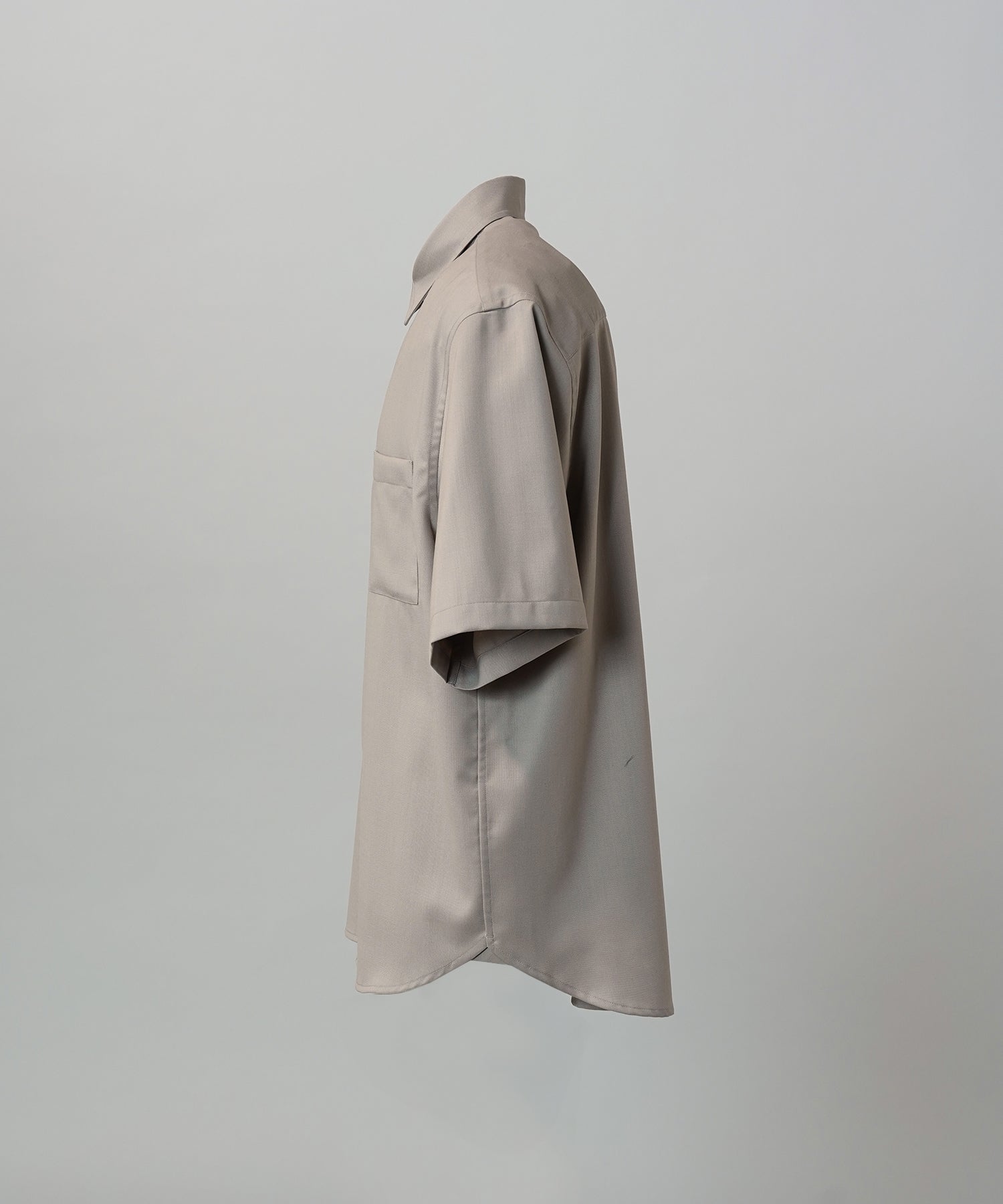 NISHIKAWA KEORI Wool Mix Prime-Over Short Sleeve Shirt