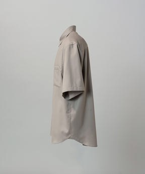 NISHIKAWA KEORI Wool Mix Prime-Over Short Sleeve Shirt