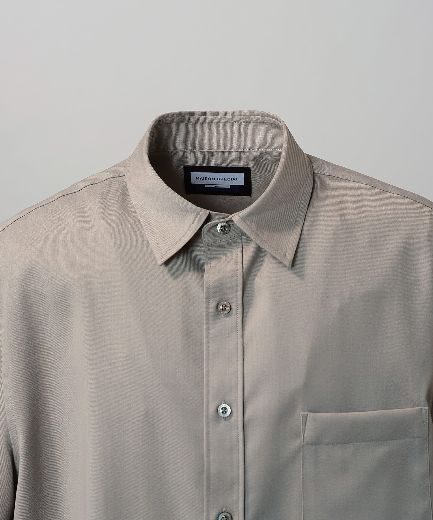 NISHIKAWA KEORI Wool Mix Prime-Over Short Sleeve Shirt