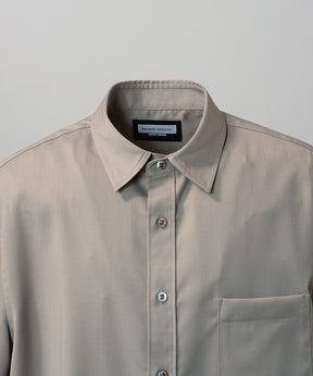 NISHIKAWA KEORI Wool Mix Prime-Over Short Sleeve Shirt