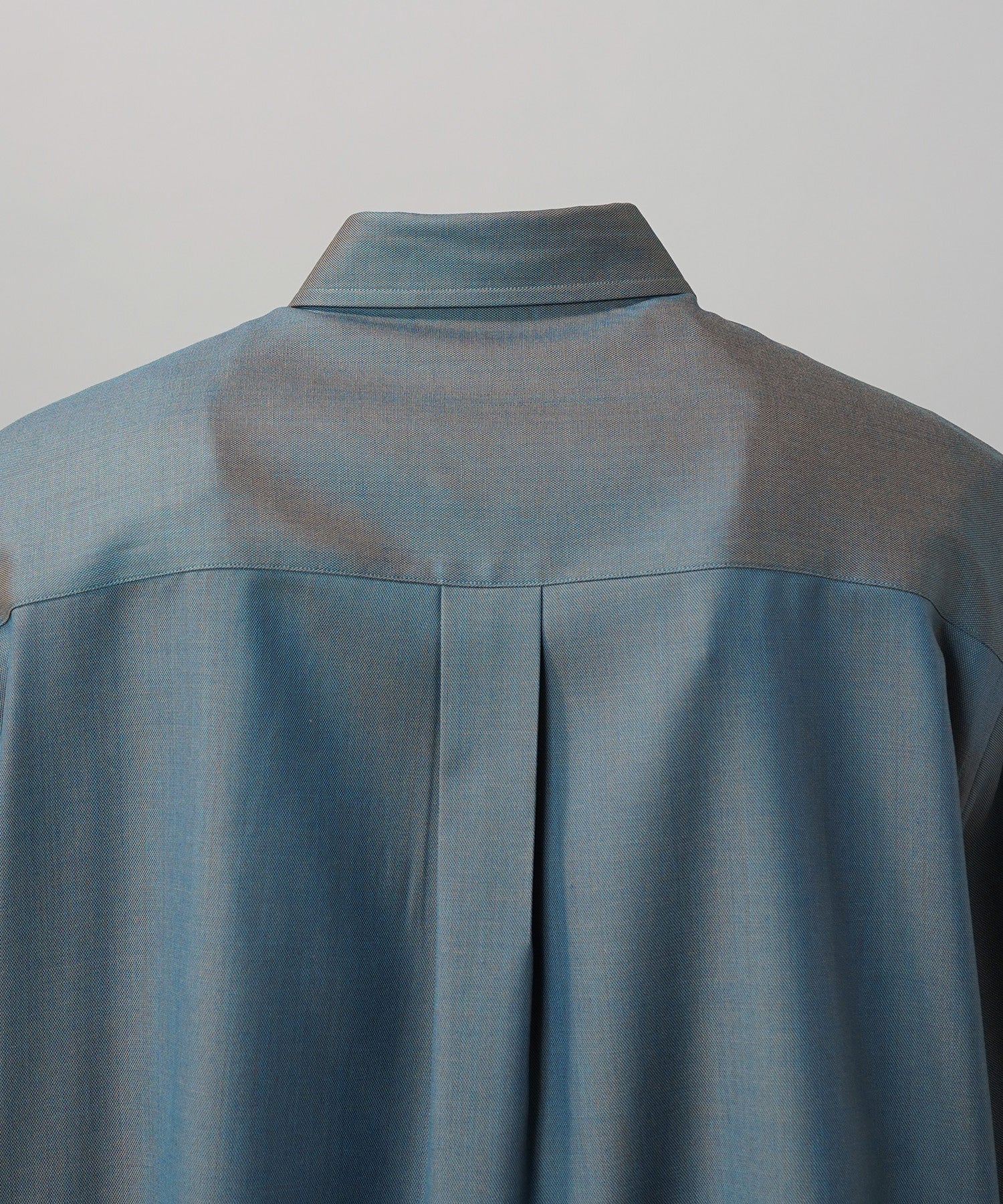 4 Colors Chambray Washable Wool Prime-Over Short Sleeve Shirt