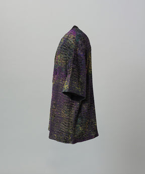 Dry KASURI Abstract Pattern Prime-Over Knit T-shirt