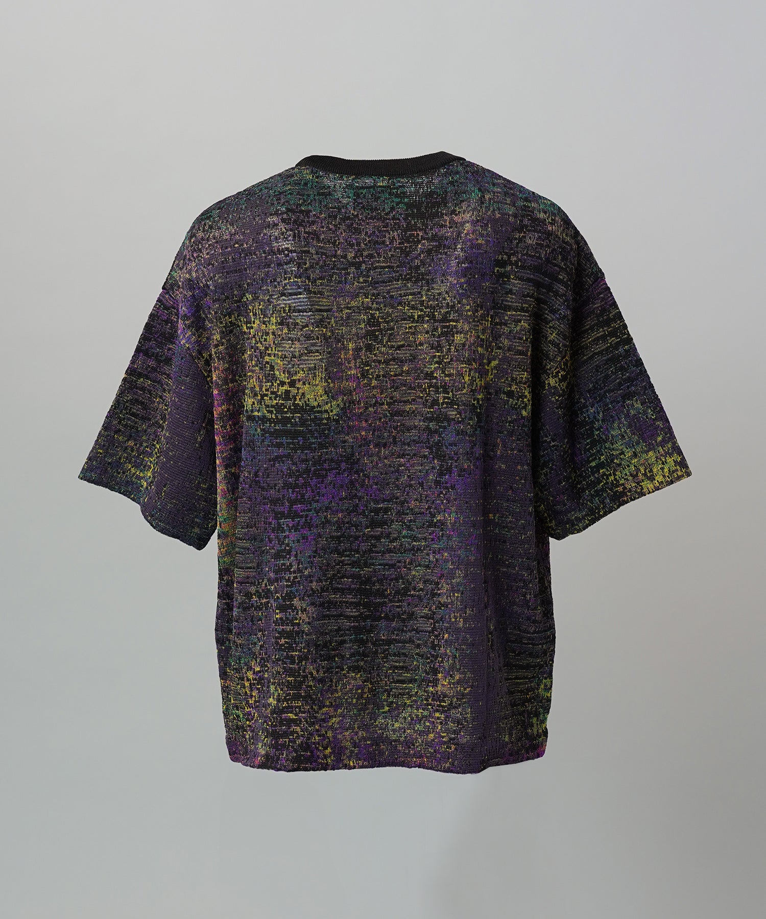 Dry KASURI Abstract Pattern Prime-Over Knit T-shirt