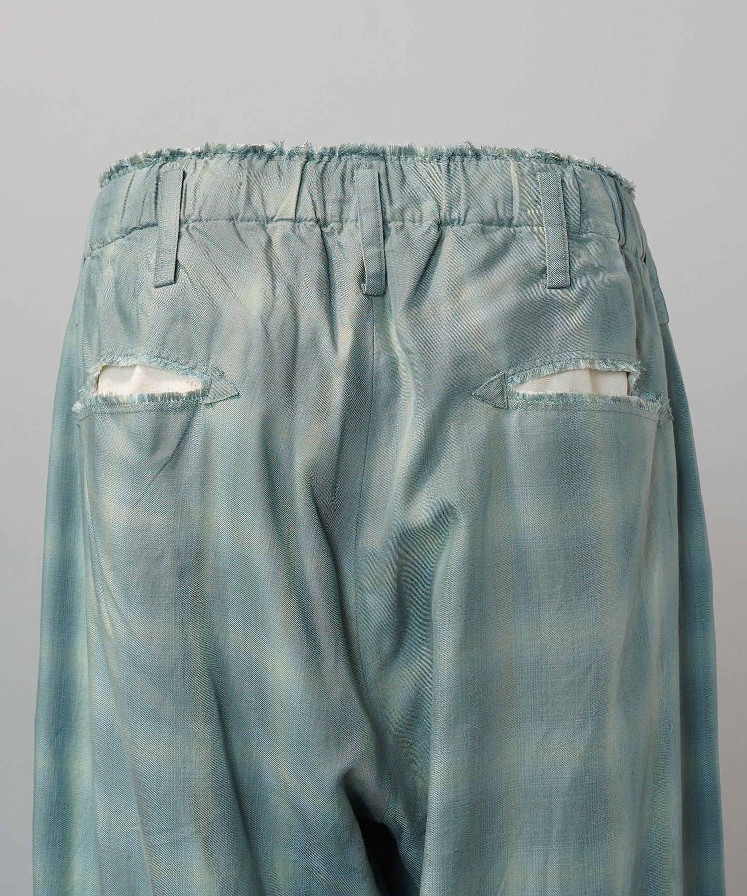26SS PRE-ORDER】Destroy Damage Prime-Wide Ombre Check Relaxing Pants