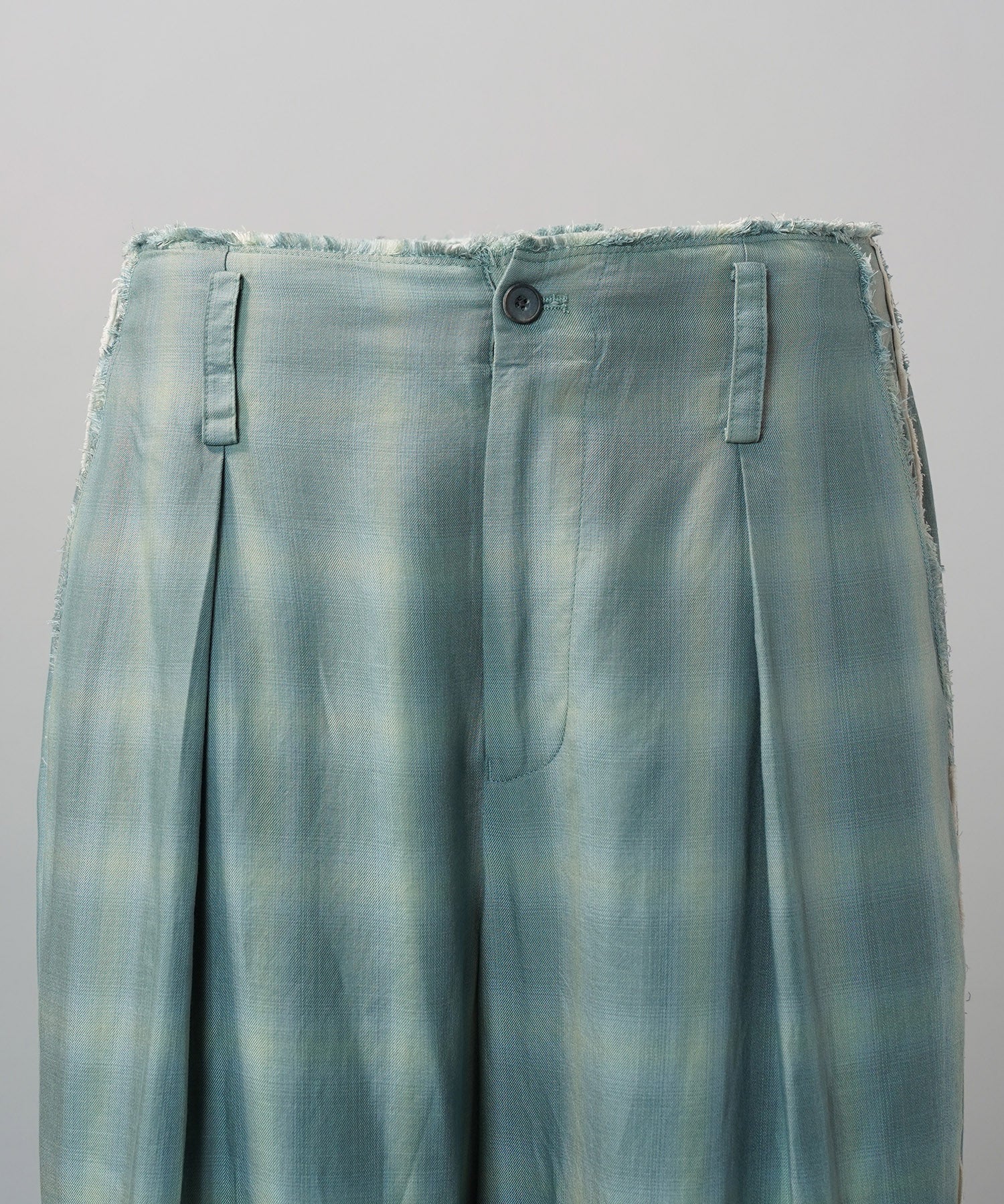 Destroy Damage Prime-Wide Ombre Check Relaxing Pants