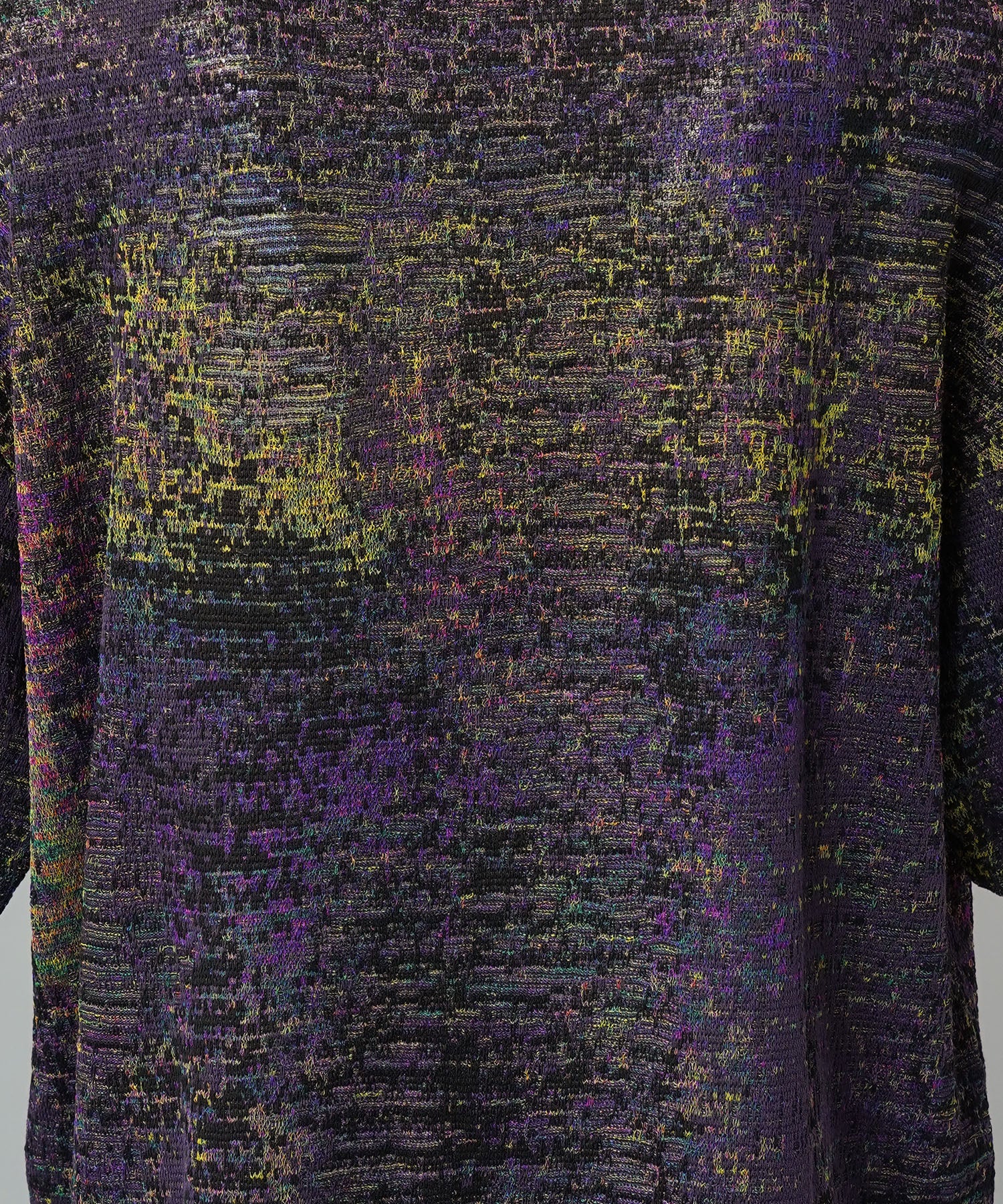 Dry KASURI Abstract Pattern Prime-Over Knit T-shirt