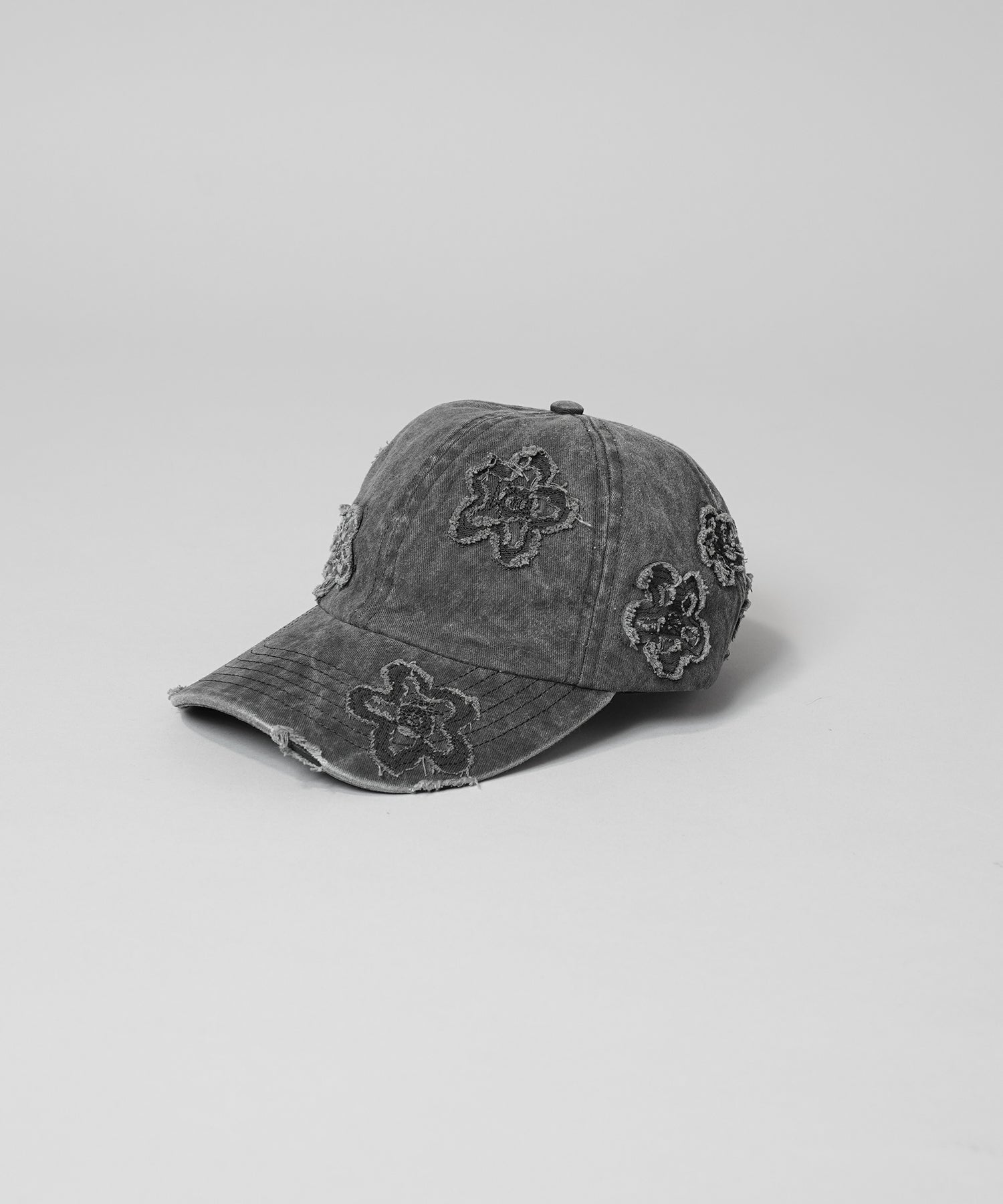 【PRE-ORDER】Fade Motif Damaged Flower Pattern 6P Cap