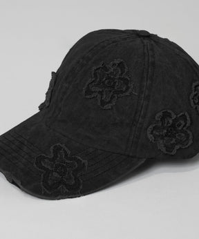 【PRE-ORDER】Motif Damaged Flower Pattern 6P Cap