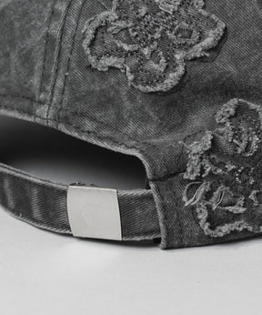 【PRE-ORDER】Fade Motif Damaged Flower Pattern 6P Cap
