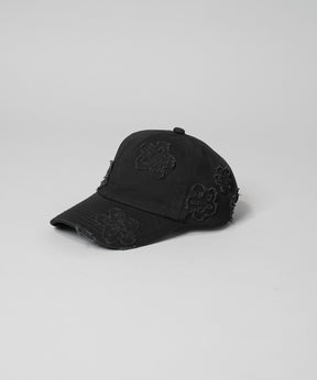 【PRE-ORDER】Motif Damaged Flower Pattern 6P Cap