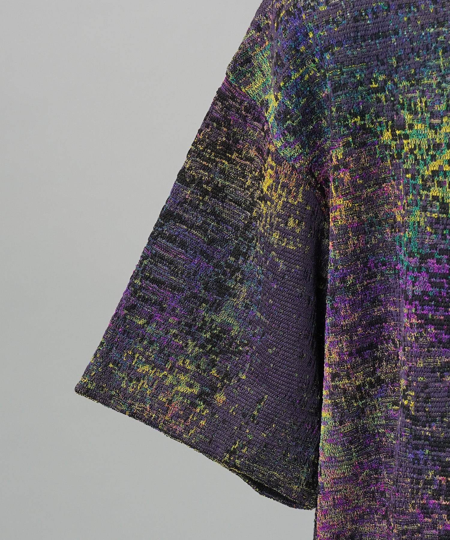 Dry KASURI Abstract Pattern Prime-Over Knit T-shirt