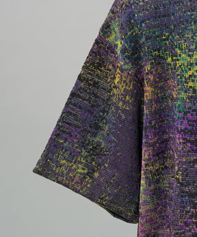 Dry KASURI Abstract Pattern Prime-Over Knit T-shirt