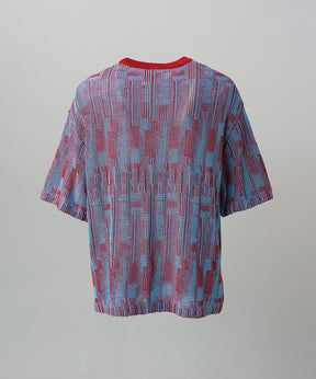 Cotton Bulky Acrylic Blend Prime-Over Gradation Dyeing Knit
