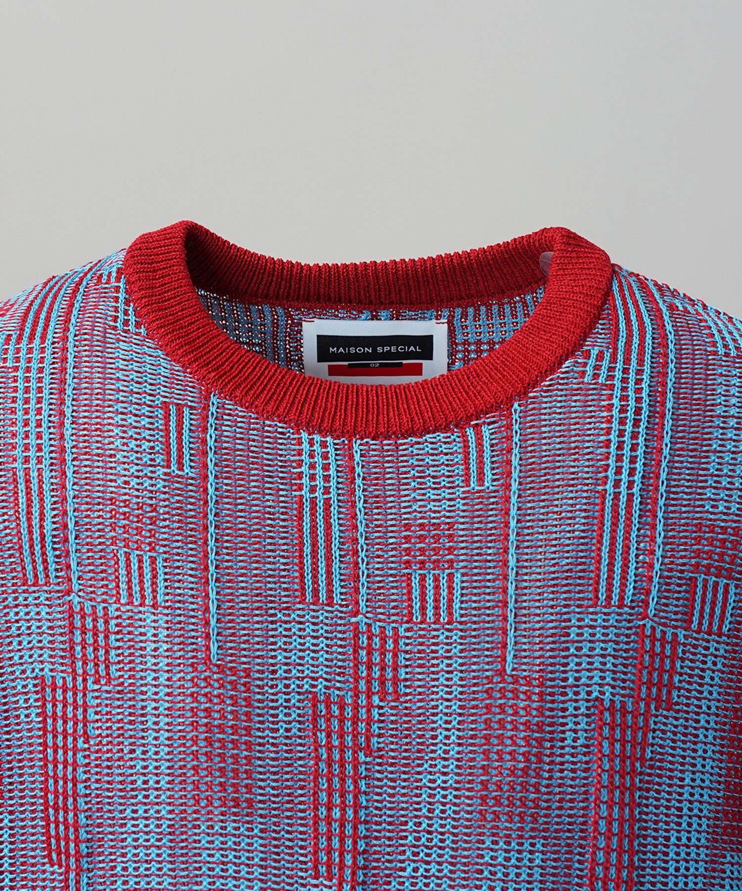 Cotton Bulky Acrylic Blend Prime-Over Gradation Dyeing Knit