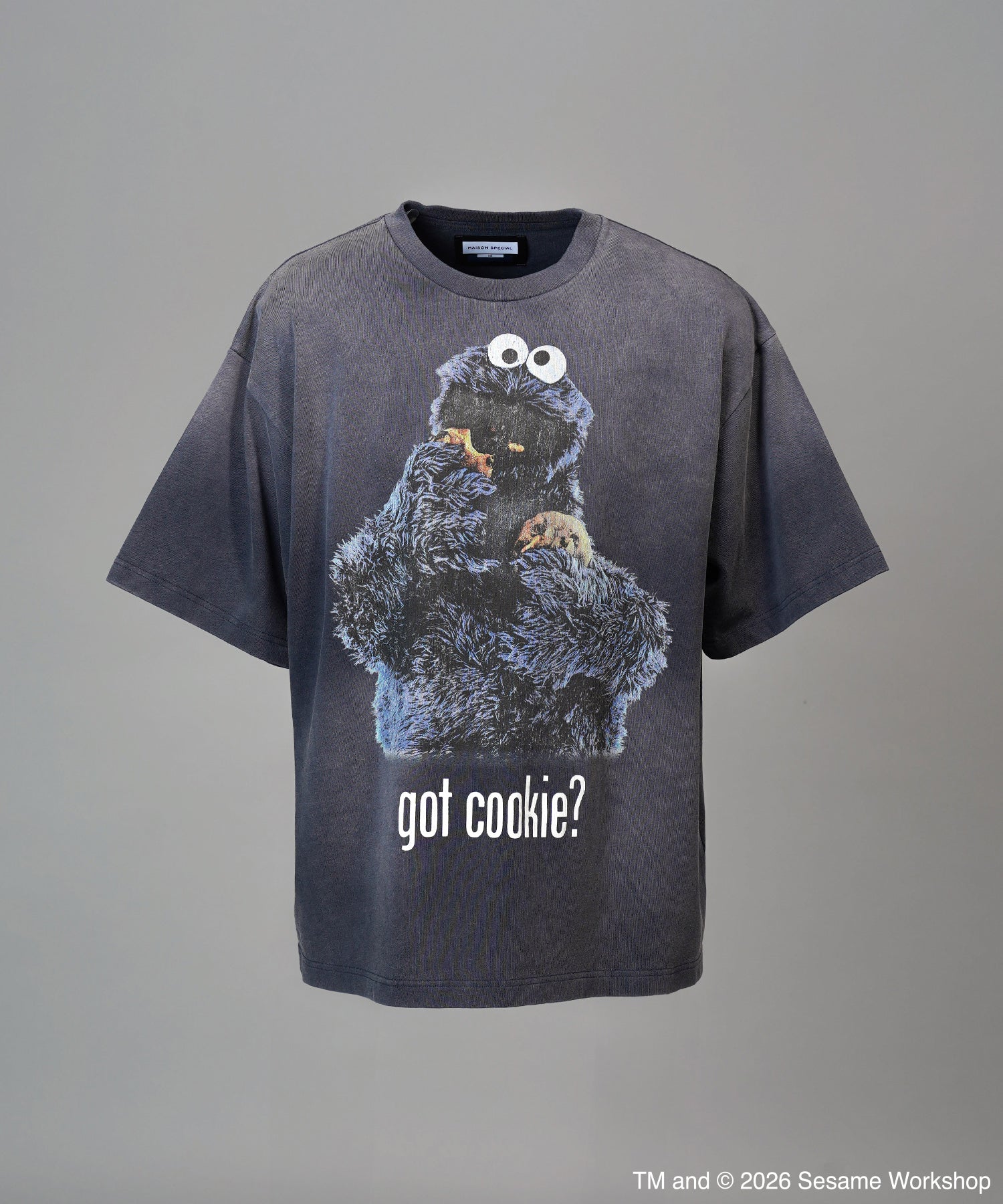 【PRE-ORDER】【MOVIE SERIES】「SESAME STREET」- Got Cookie - Prime-Over Crew Neck Short Sleeve T-Shirt