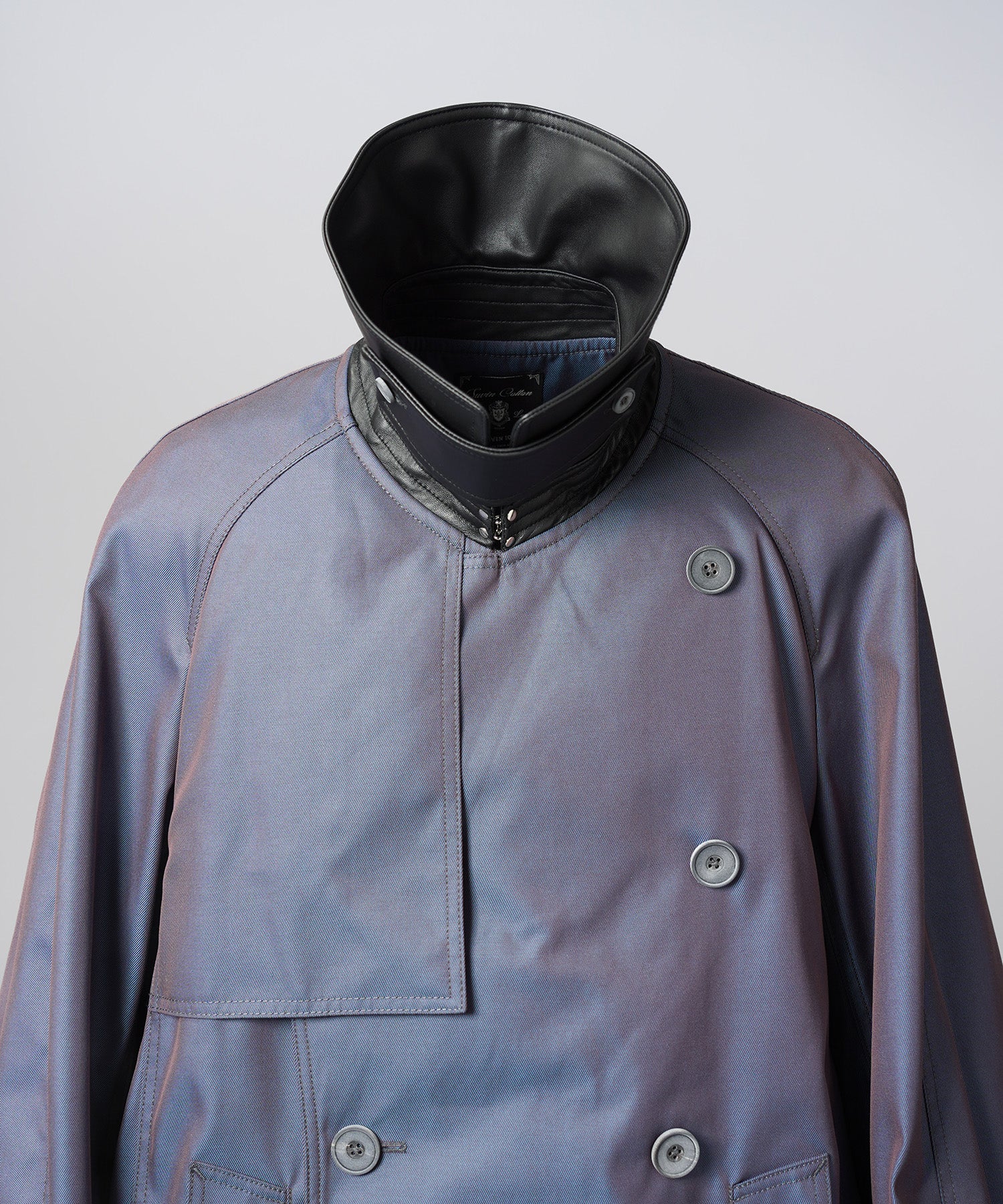 Different Materials Layering Prime-Over Trucker Jacket