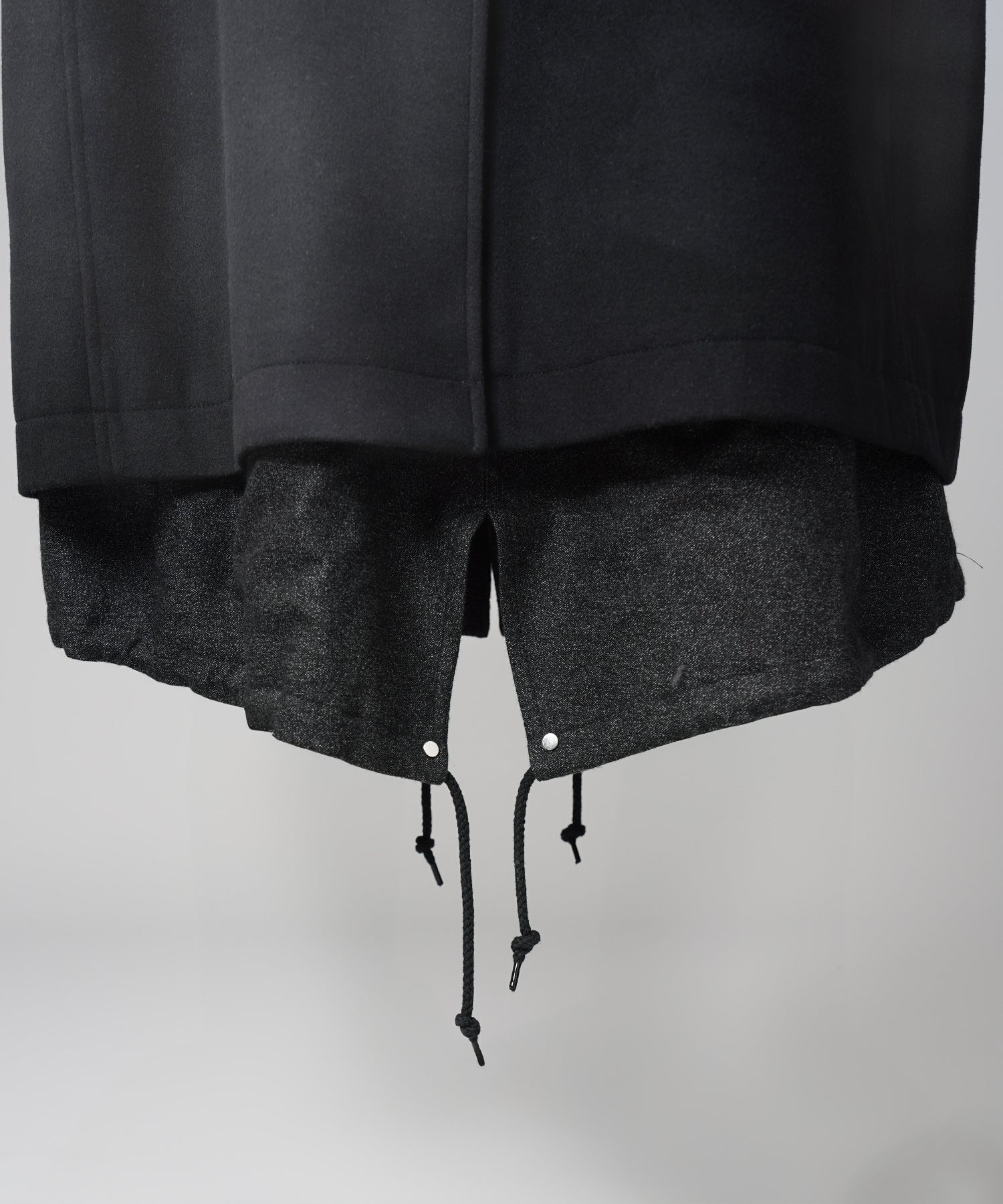 [26AW PRE-ORDER] Sheep leather melton combination prime over half coat