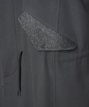 [26AW PRE-ORDER] Sheep leather melton combination prime over half coat