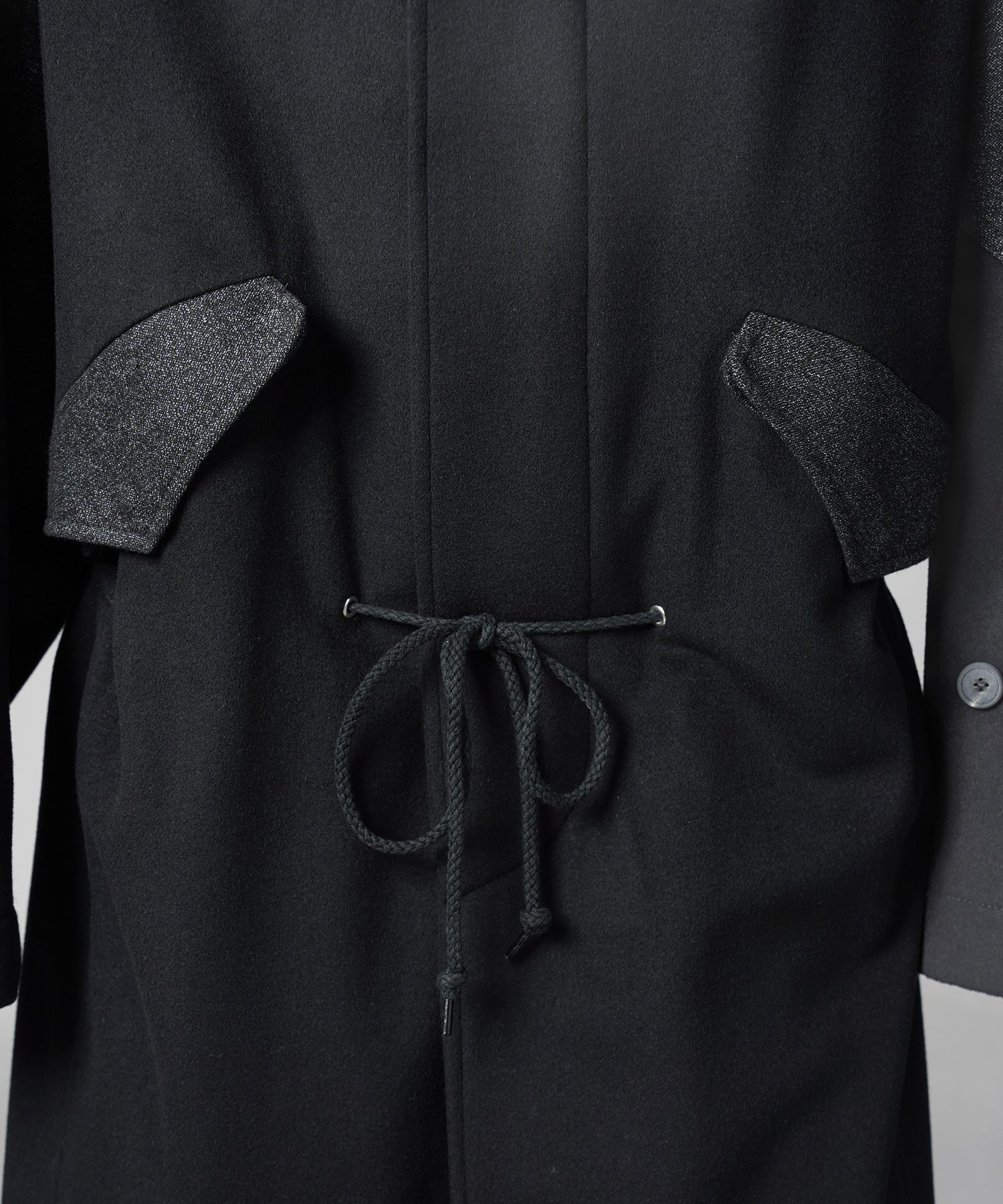 [26AW PRE-ORDER] Sheep leather melton combination prime over half coat
