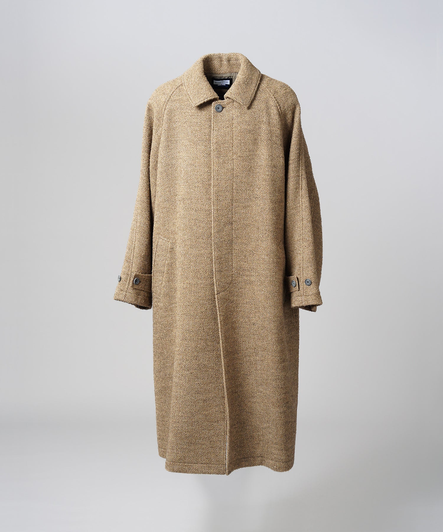 【26AW PRE-ORDER】【Italian Dead Stock Fabric】プライムオーバーステンカラーコート