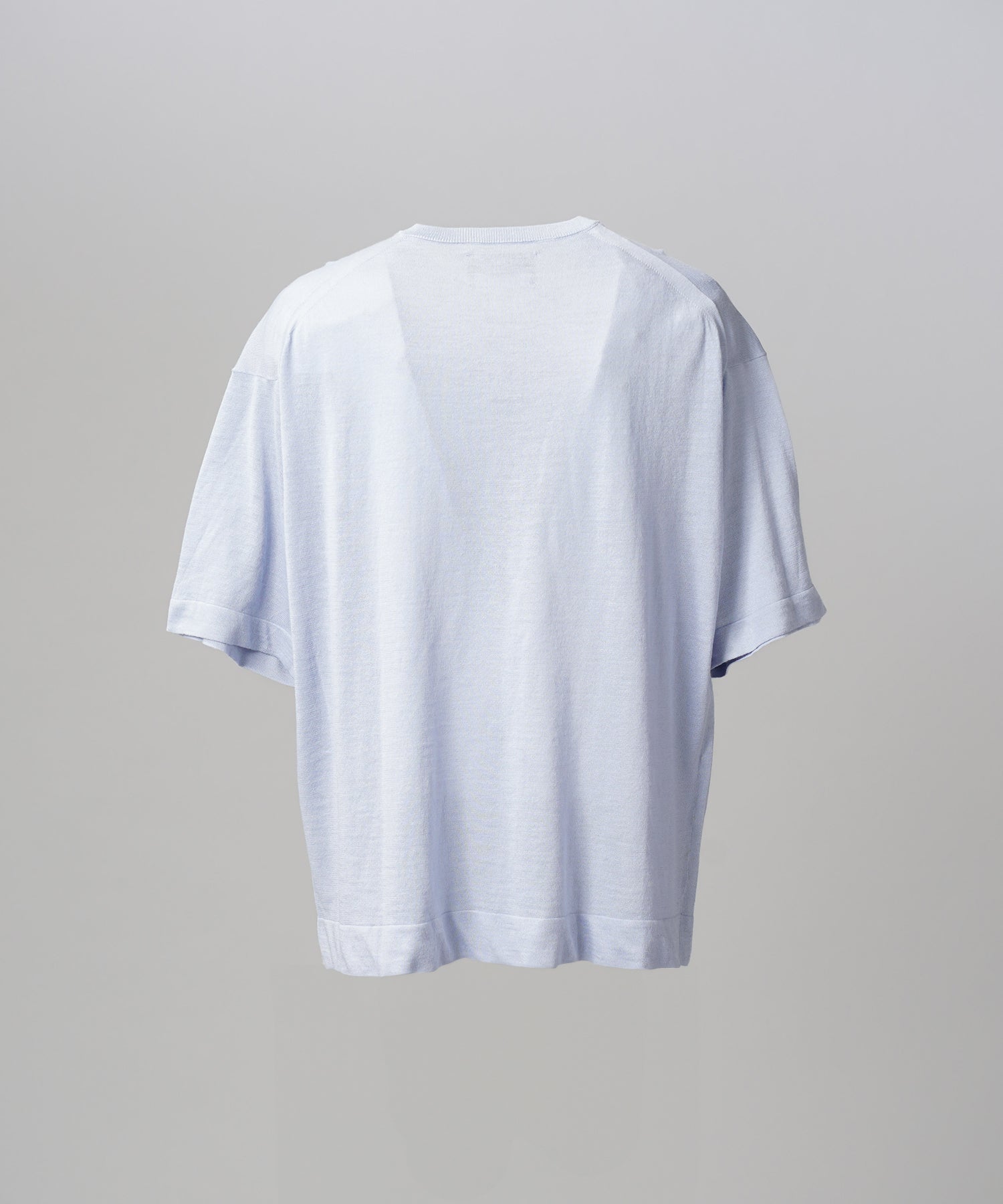 【26SS PRE-ORDER】Ramie-SOLOTEX Prime-Over Henry Neck Short Sleeve Knit T-shirt