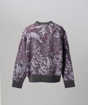 【26AW PRE-ORDER】Abstract Pattern Prime-Over V-neck Knit Tops