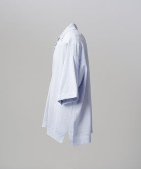 【26SS PRE-ORDER】Ramie-SOLOTEX Prime-Over Deep Front Skipper Knit T-shirt