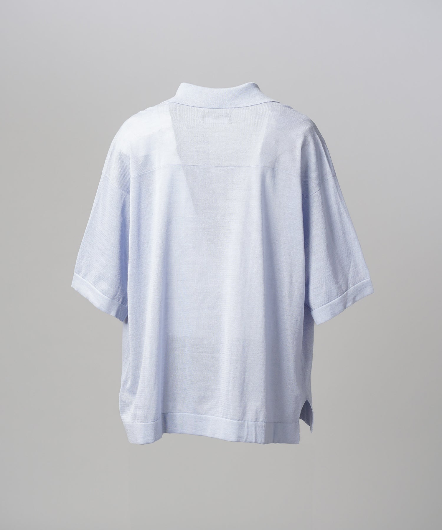 【26SS PRE-ORDER】Ramie-SOLOTEX Prime-Over Deep Front Skipper Knit T-shirt