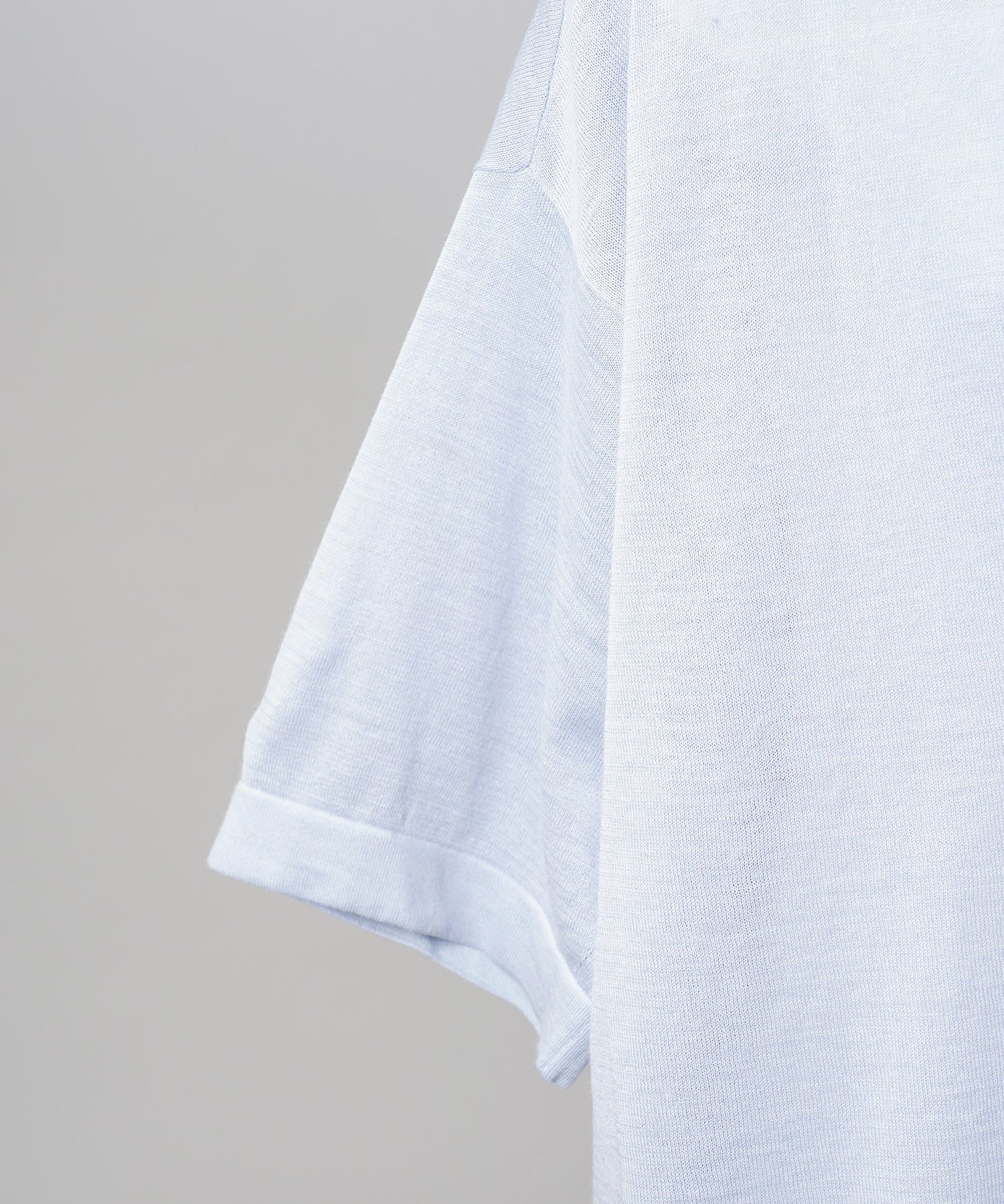 【26SS PRE-ORDER】Ramie-SOLOTEX Prime-Over Deep Front Skipper Knit T-shirt