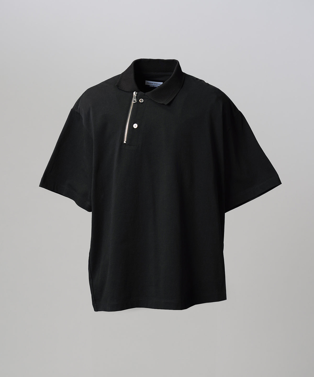 【26SS PRE-ORDER】Birdseye Jersey Mesh Prime-Over Henry Neck Short-sleeved T-shirt
