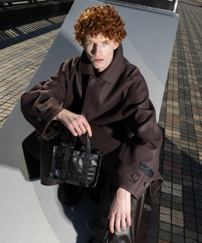 Aluminum Bonded Leather Shoulder Bag