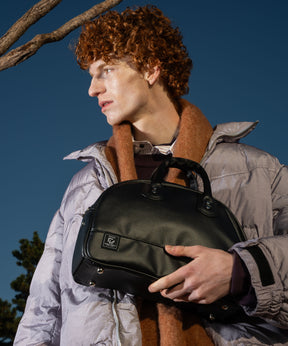 Aluminum Bonded Leather Shoulder Bag