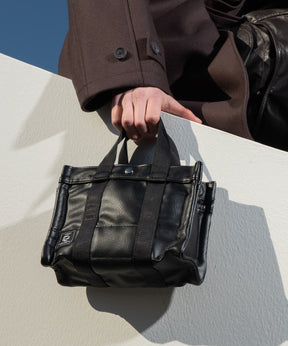 Aluminum Bonded Leather Shoulder Bag