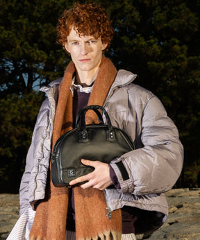 Aluminum Bonded Leather Shoulder Bag