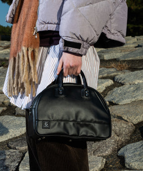 Aluminum Bonded Leather Shoulder Bag