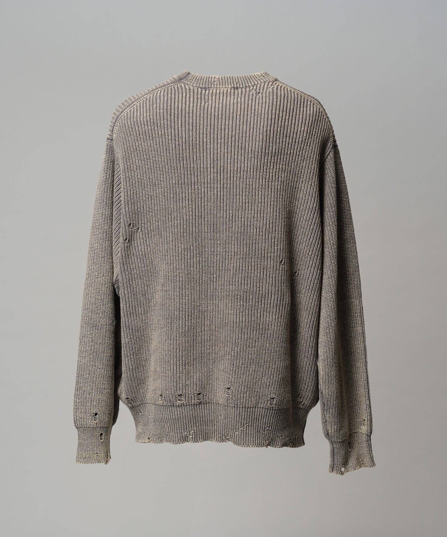 【26SS PRE-ORDER】【EVANGELION for MAISON SPECIAL】Prime-Over Crew Neck Distressed Knit