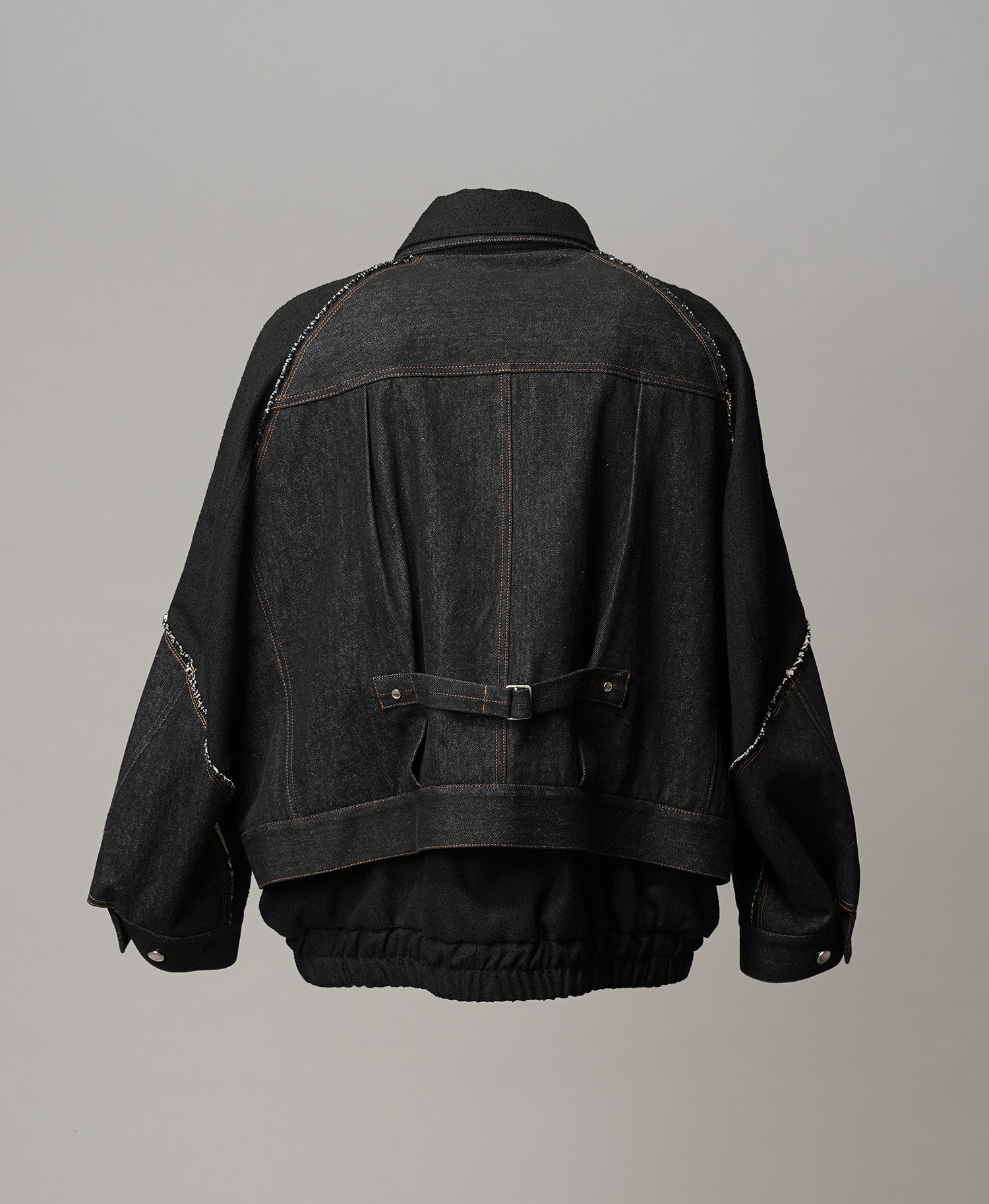 【26SS PRE-ORDER】Different Materials Layering Prime-Over Trucker Jacket