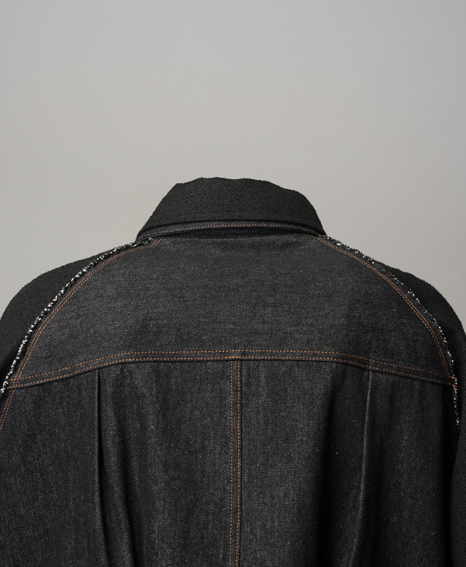 【26SS PRE-ORDER】Different Materials Layering Prime-Over Trucker Jacket