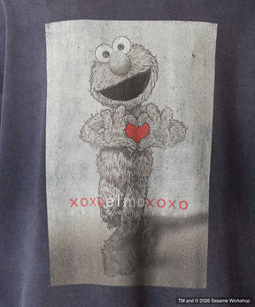 【MOVIE SERIES】「SESAME STREET」- Heart Elmo - Prime-Over Crew Neck Long Sleeve T-Shirt
