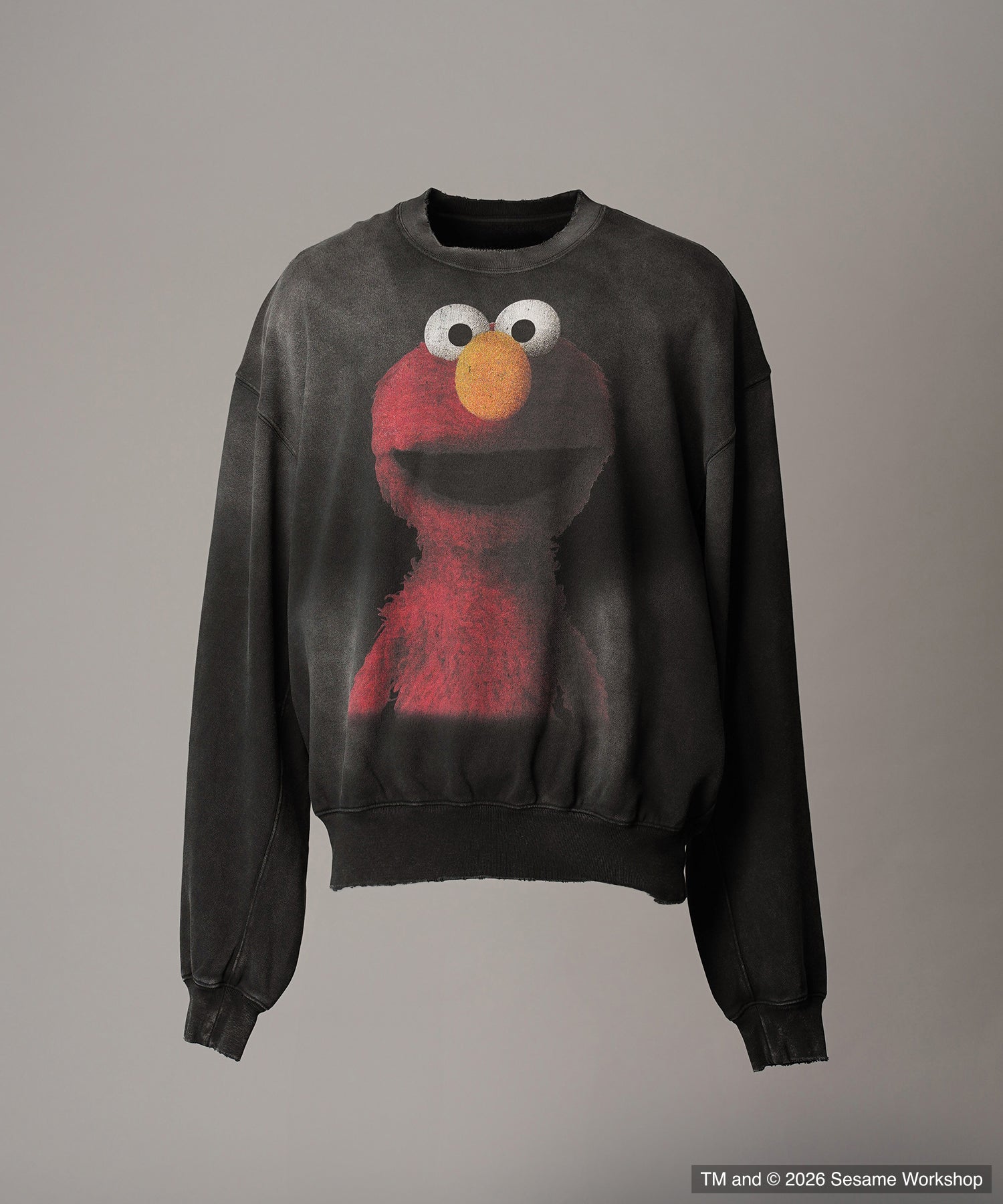 【MOVIE SERIES】「SESAME STREET」- Elmo - Prime-Over Crew Neck Sweatshirt