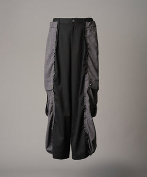 [26SS 预购] 花朵拼布复古休闲运动裤