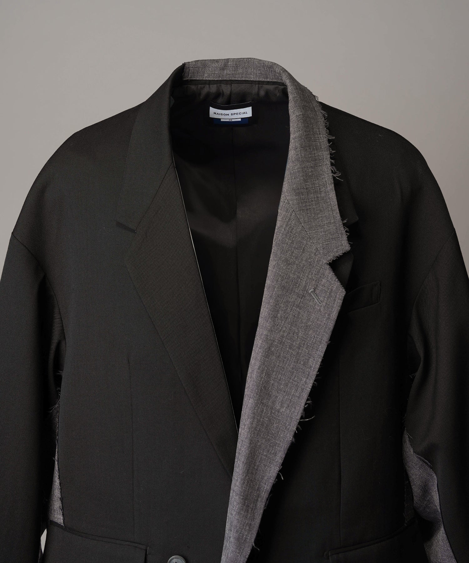 4种颜色Chambray可洗羊毛峰峰双胸夹克