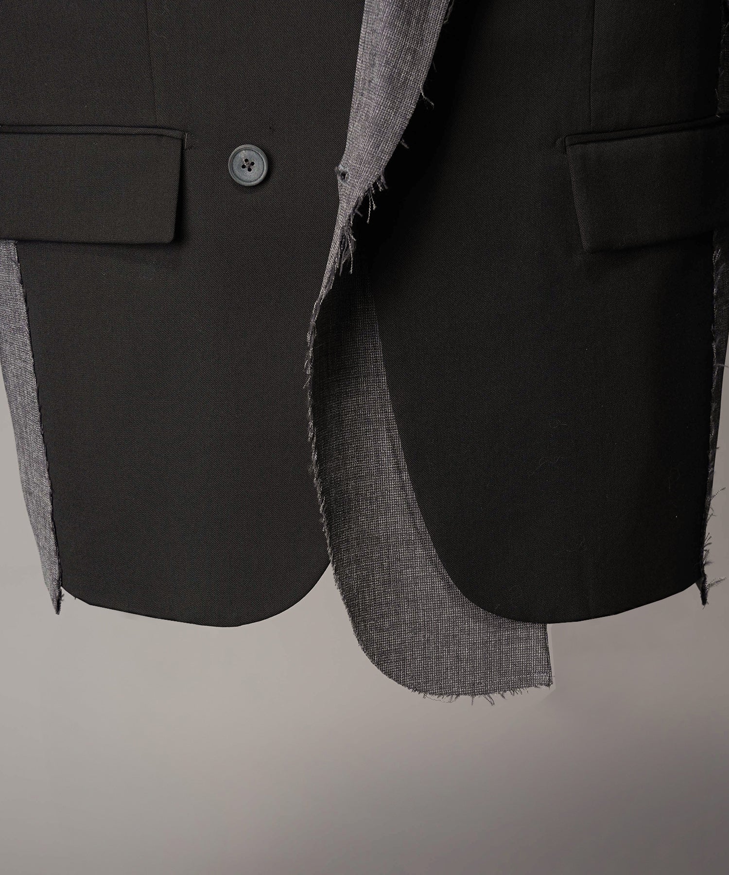 4种颜色Chambray可洗羊毛峰峰双胸夹克